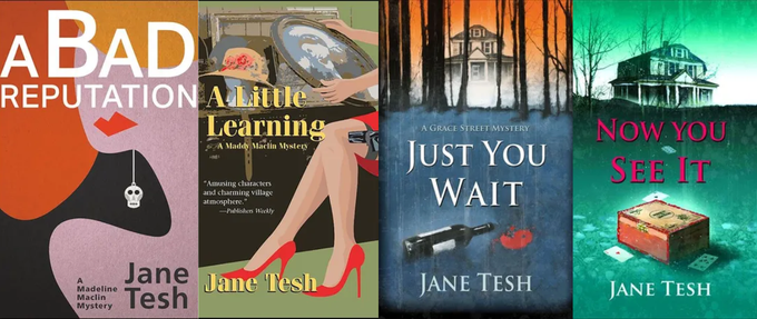four jane tesh series book covers