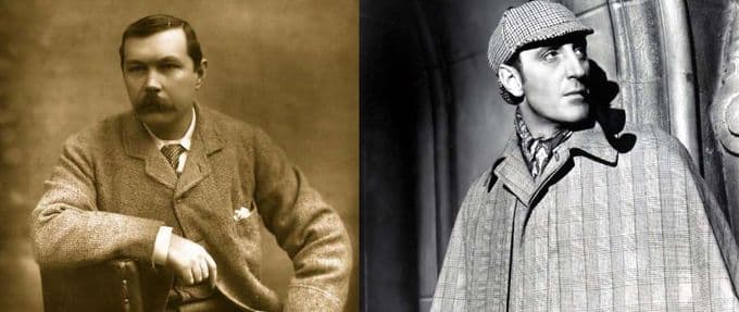 portraits of sir arthur conan doyle, sherlock holmes