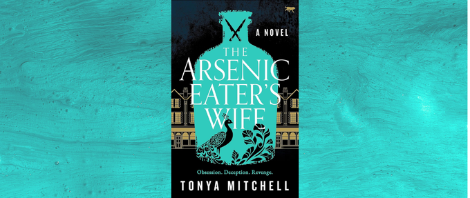 the arsenic eaters wife bookcover on foggy forest background