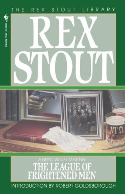 Book cover of mystery novel The League of Frightened Men by Rex Stout