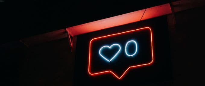 neon sign likes