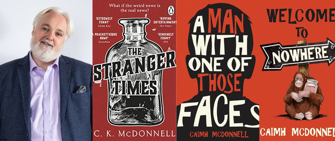 caimh mcdonnell and three of his book covers