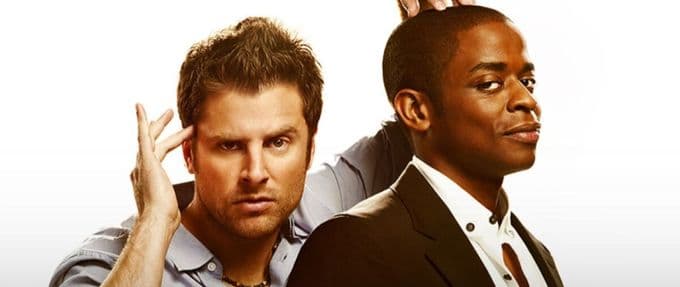 James Roday Rodriguez and Dule Hill in "Psych."